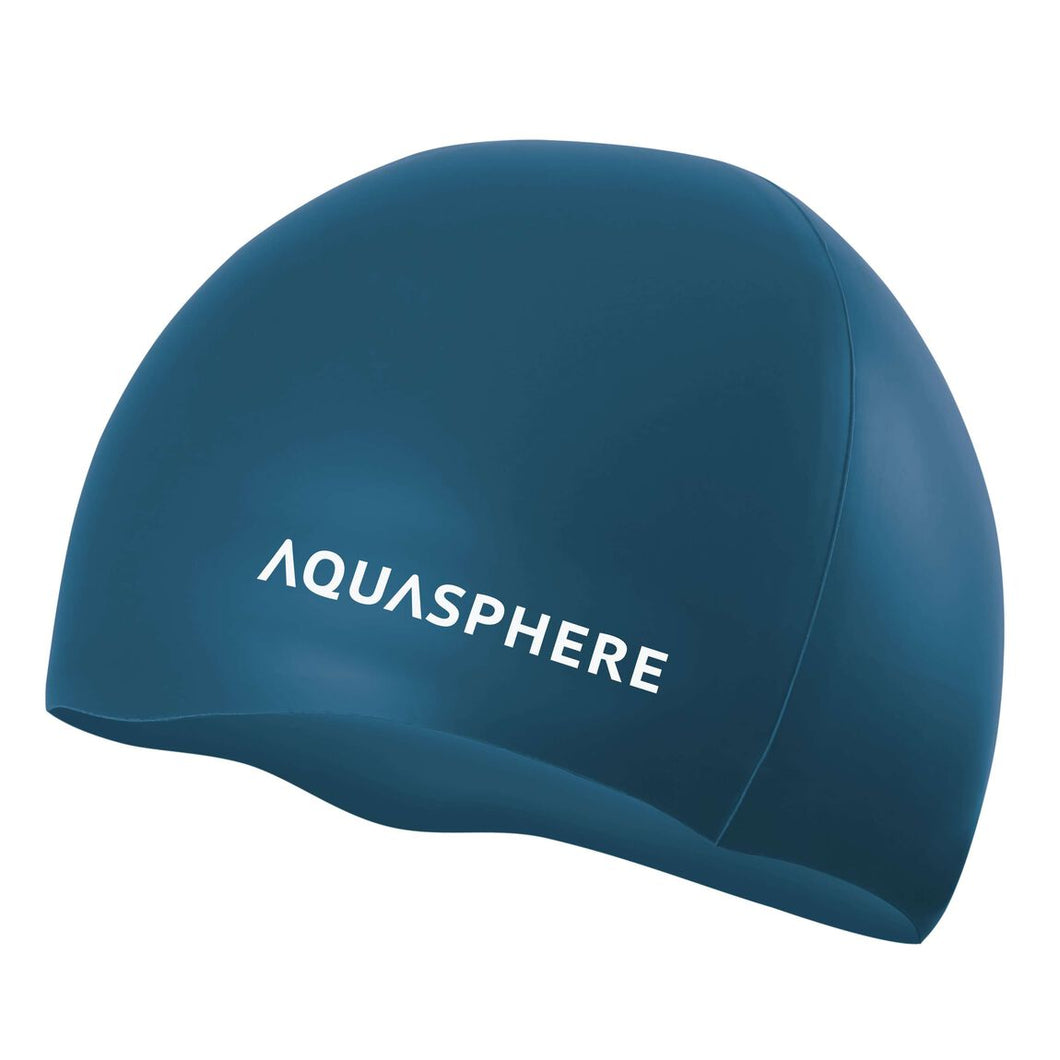 AQUASPHERE PLAIN SILICONE CAP BLUE