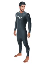 Load image into Gallery viewer, TYR MENS HURRICANE CATEGORY 1 WETSUIT - BLACK
