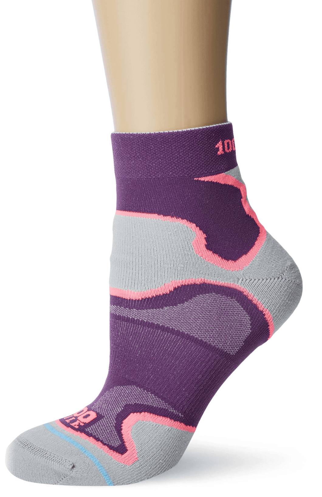 1000 MILE WOMENS   FUSION ANKLET-  PURPLE/GREY