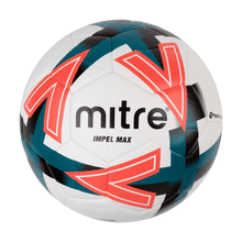 Load image into Gallery viewer, MITRE IMPEL MAX TRAINING FOOTBALL WHITE/BLACK/ORANGE
