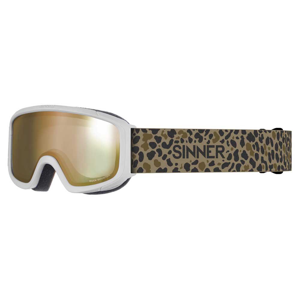 SINNER DUCK MOUNTAIN JUNIOR GOGGLE WHITE/BEIGE LEOPARD