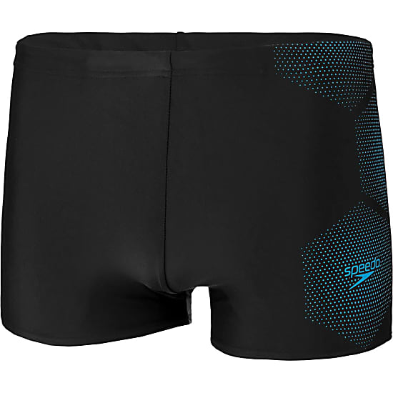 SPEEDO MENS TECH LOGO AQUASHORT - BLACK/BLUE