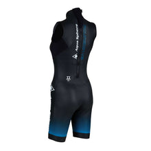 Load image into Gallery viewer, AQUASPHERE WOMENS V3 AQUASKIN SHORTY WETSUIT - BLACK/TURQUOISE
