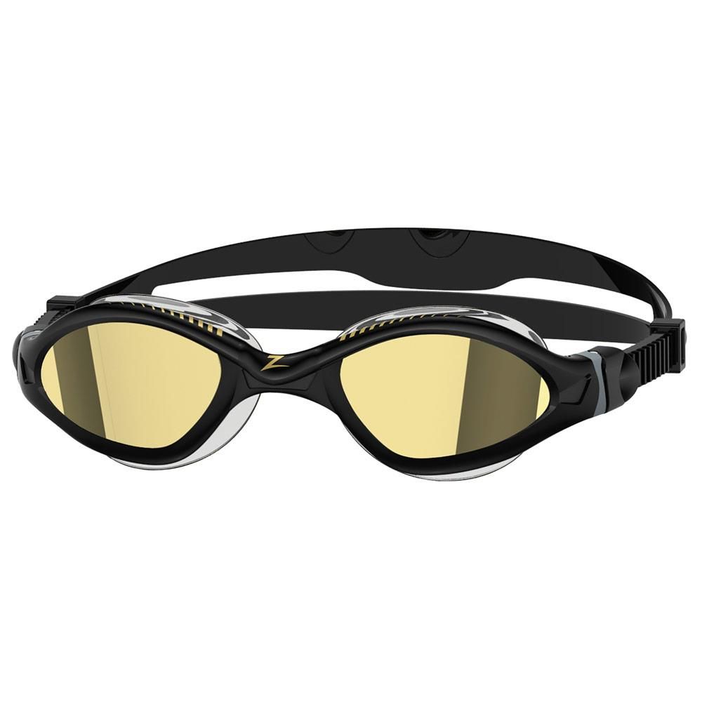 ZOGGS TIGER LSR+ TITANIUM GOGGLES BLACK/GREY MIRROR-REGULAR PROFILE FIT