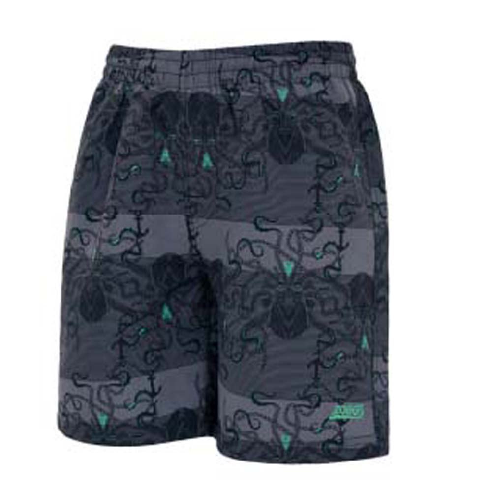 ZOGG BOYS KRAKEN PRINT SWIMMING SHORTS - GREY